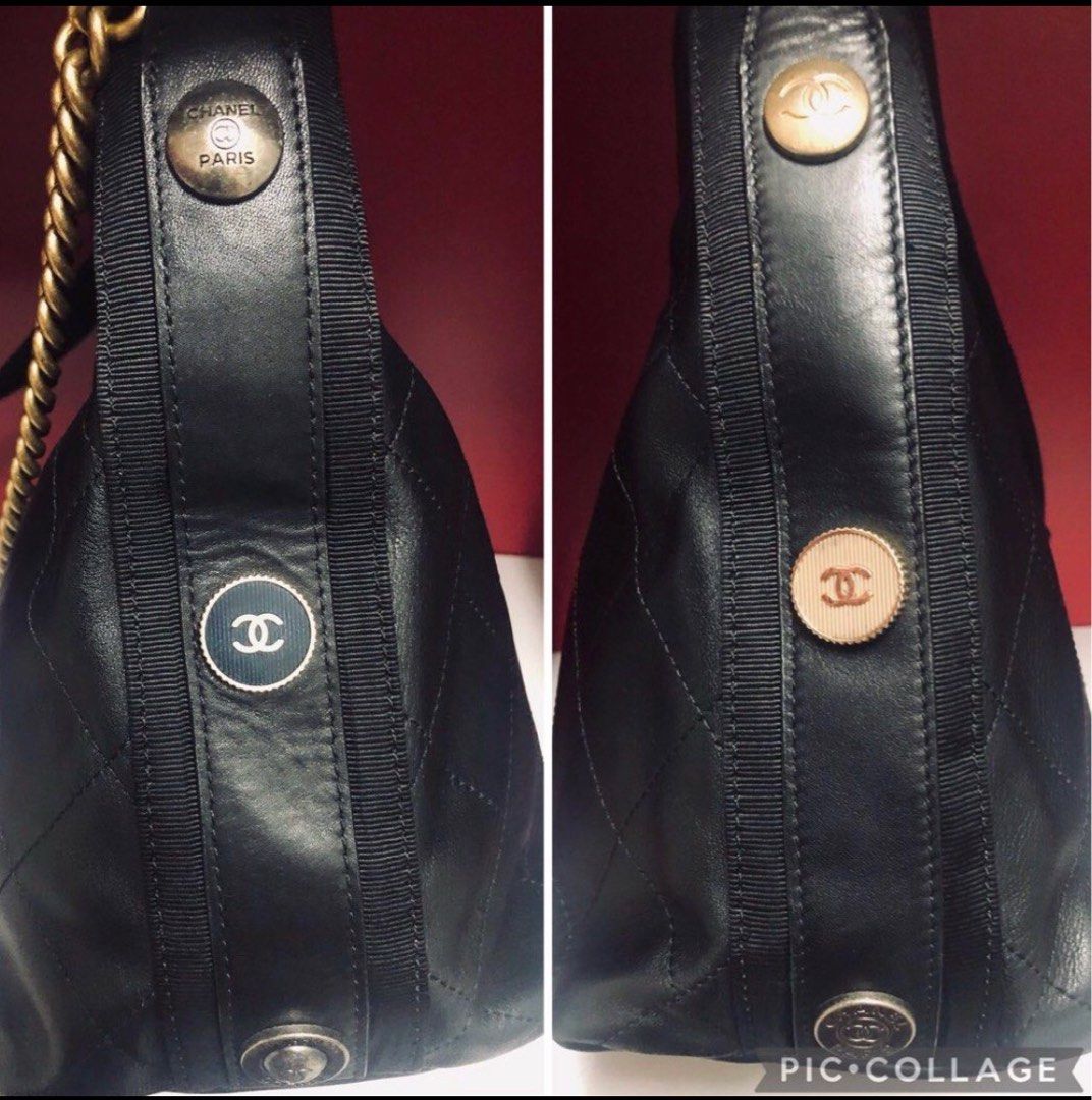 Bags  Chanel Button Up Hobo Quilted Calfskin With Grosgrain Large