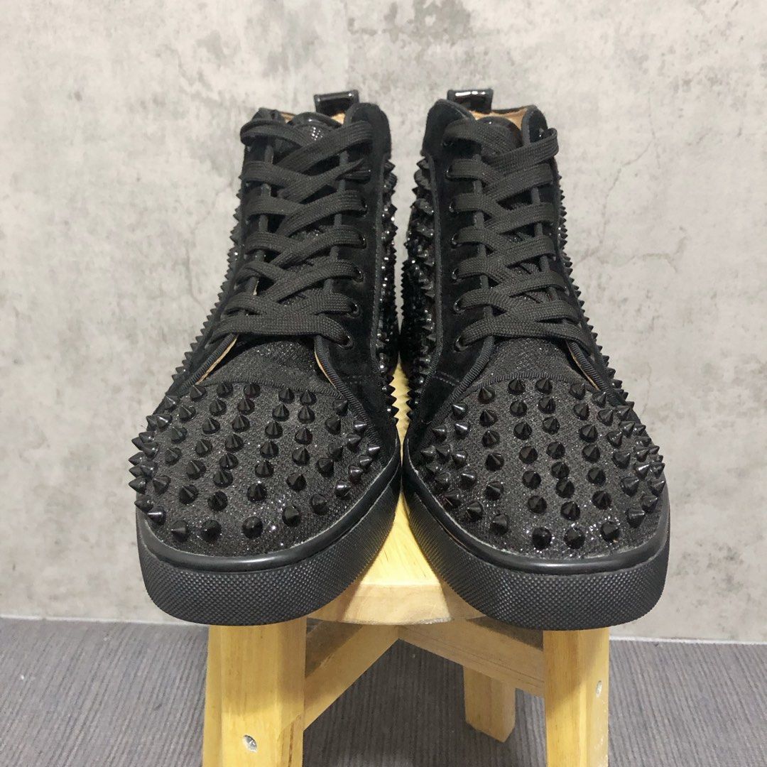 Christian Louboutin black spike sneakers, Men's Fashion, Footwear, Sneakers  on Carousell