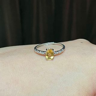Citrine 💎💍 ring with S925 setting (sterling silver)