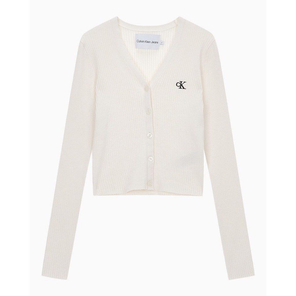 Calvin klein white cardigan 2025