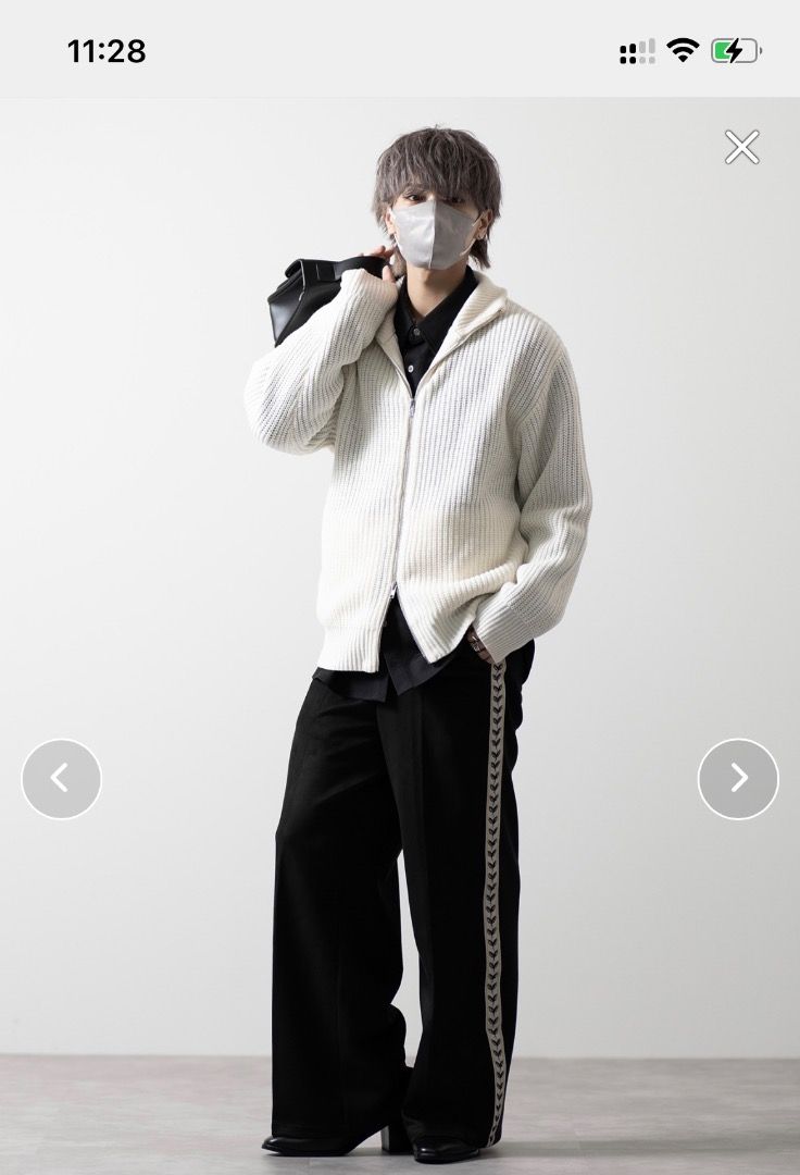 CLEL】Suede Loose Flare Track Pants/フェイクスエードルーズフレア