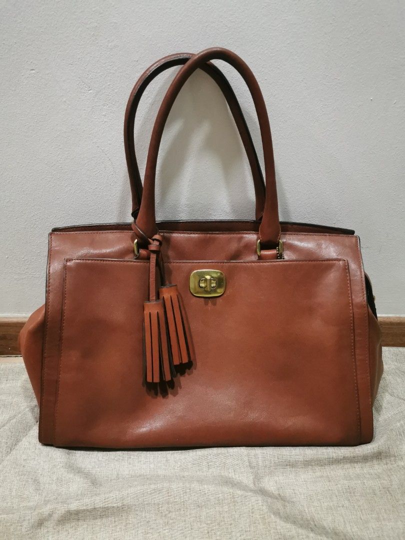 Coach genuine leather handbags hot sale
