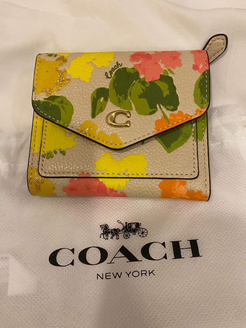 Coach yellow flower best sale purse