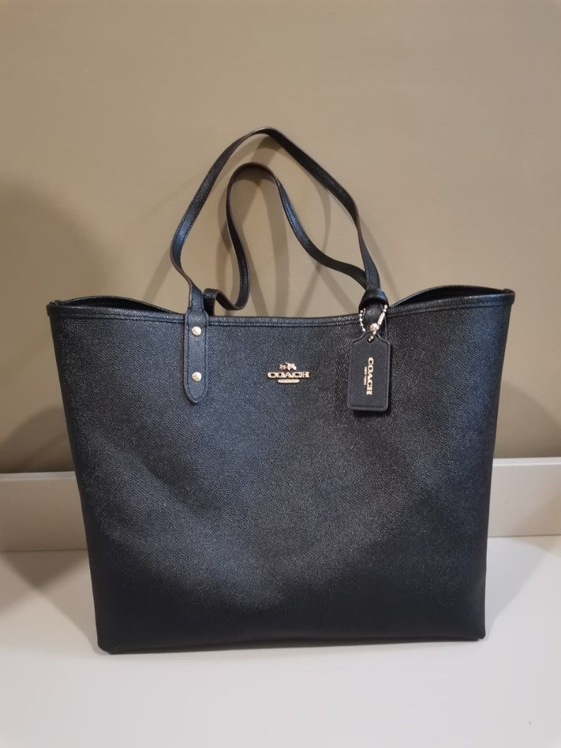 Coach city tote black store