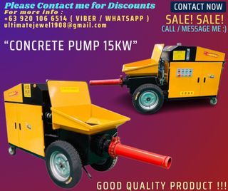 CONCRETE PUMP 15KW - Mobile Electric Power Concrete Pumping Trailer-mounted Concrete Pump