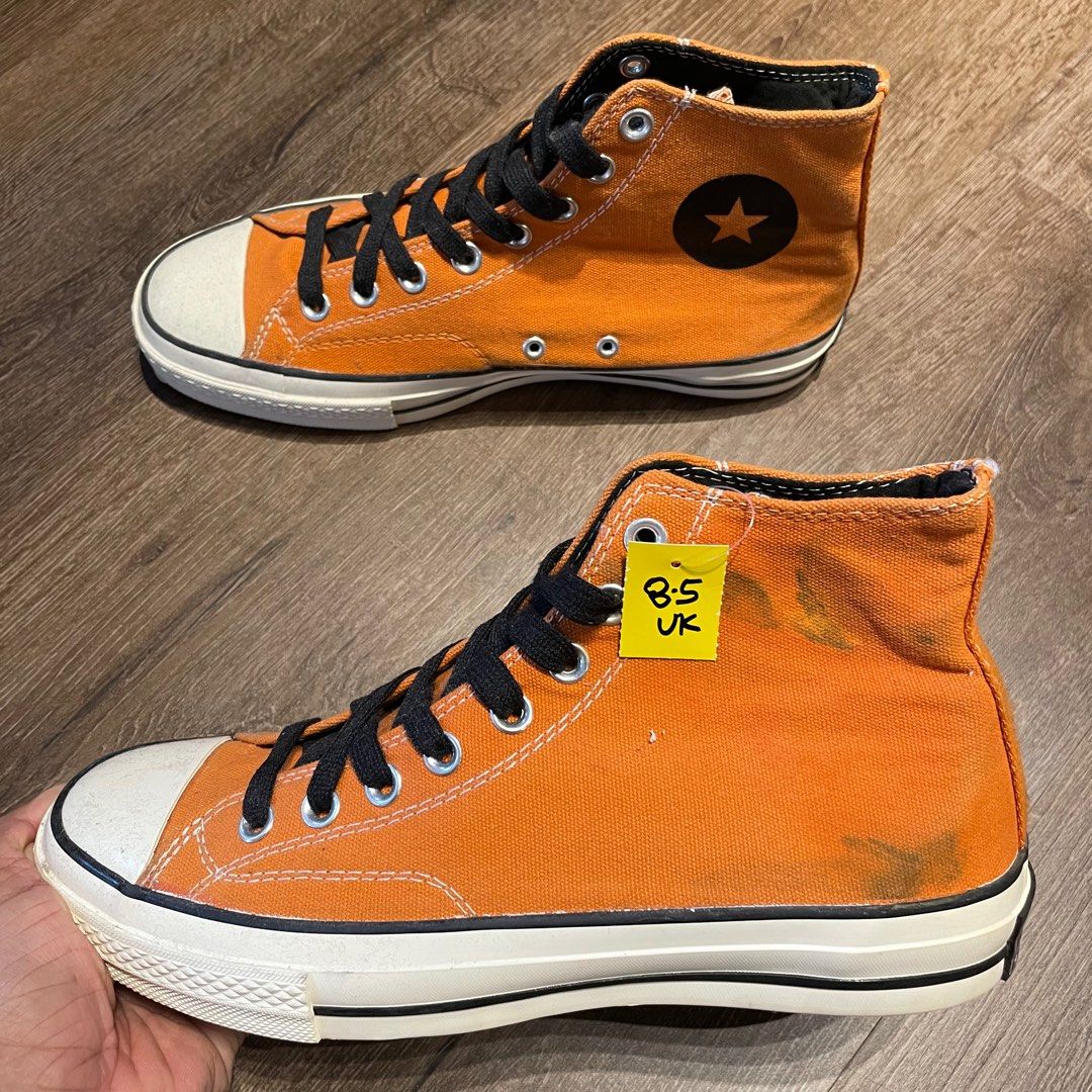 Mens orange converse uk on sale
