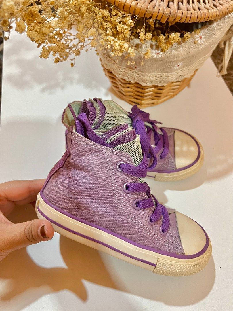 Purple converse store girl