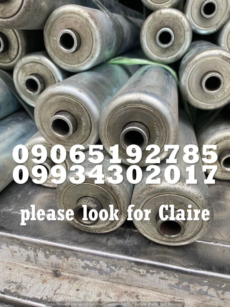 Conveyor Roller (Category: Construction Tools & Equipment) located in Makati City. Submitted by claire_joy (Listing ID 1262020055, Image 1). Description: CONTACT DETAILS: 📌 0-9-9-3-4-3-0-2-0-1-7 📌0-9-0-6-5-1-9-2-7-8-5 🧭LOCATION: 📍Manila Mayhaligue St. Abad Santos Manila 📍Cavite Centennial Rd Kawit Cavite note: price may change without prior notice..