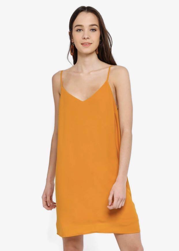 cotton on margot slip dress Cotton On Margot Slip Dress in Mustard, Women's Fashion, Dresses & Sets, Dresses  on Carousell