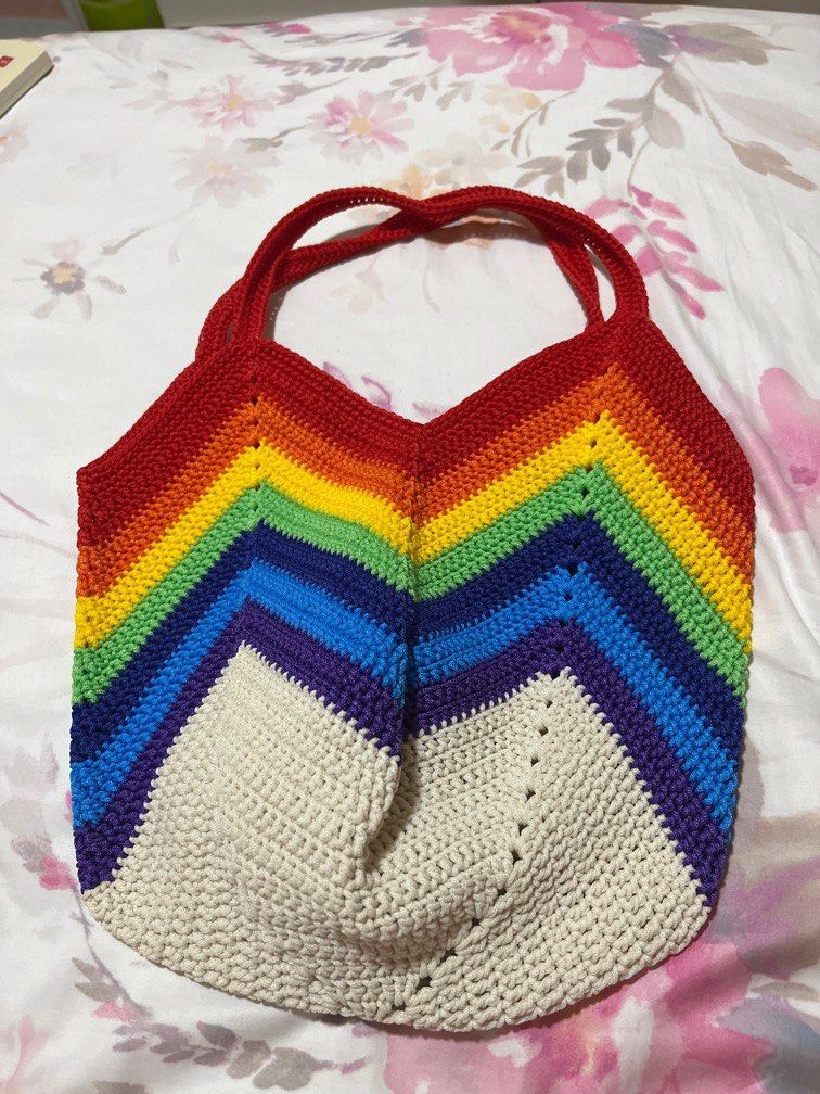 Crochet rainbow bag number 2