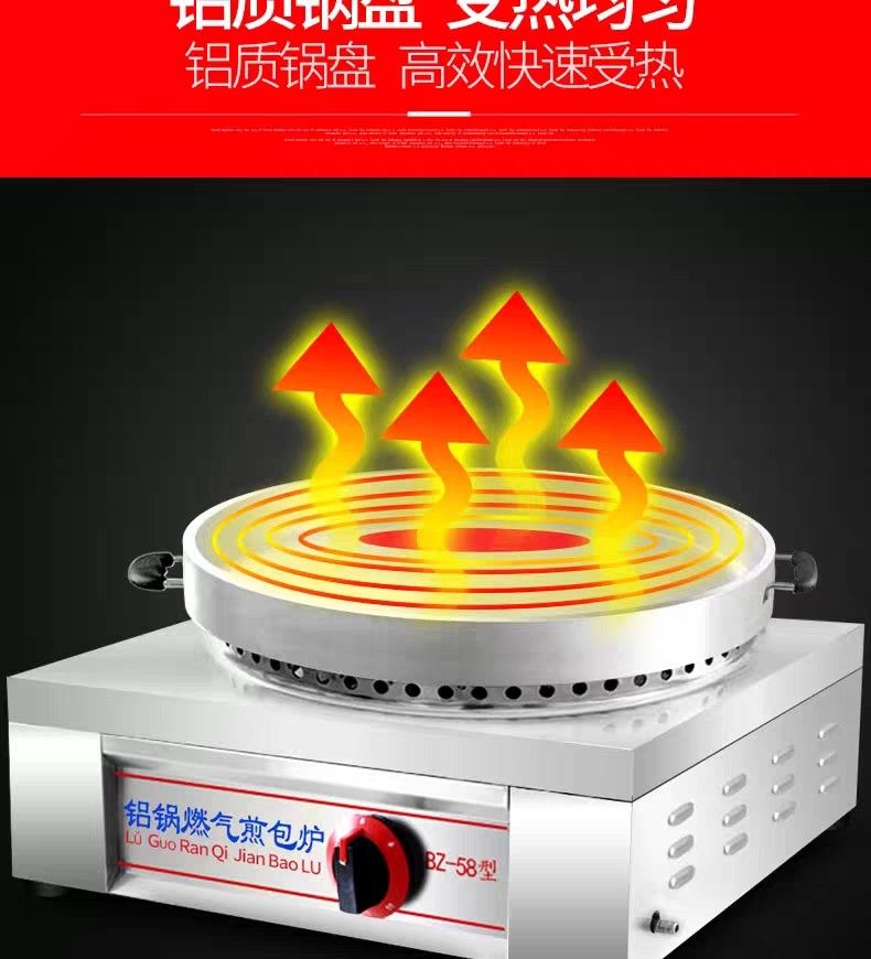 Desktop Gas Electric Hot Water Frying Dumpling Pan Oven, TV & Home