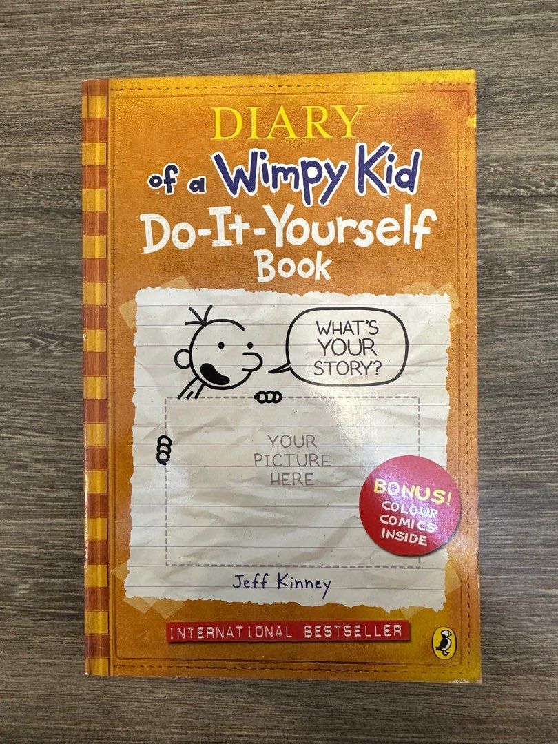 Diary of A Wimpy Kid - Do It Yourself Book (First Print Orange Version