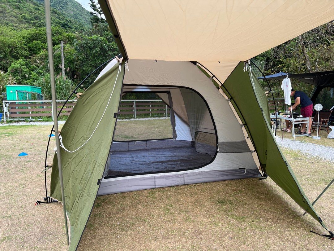 安価 ワタナベ DOD THE TENT(L)＋BEETLE TARP＋TENT MAT中古 テント