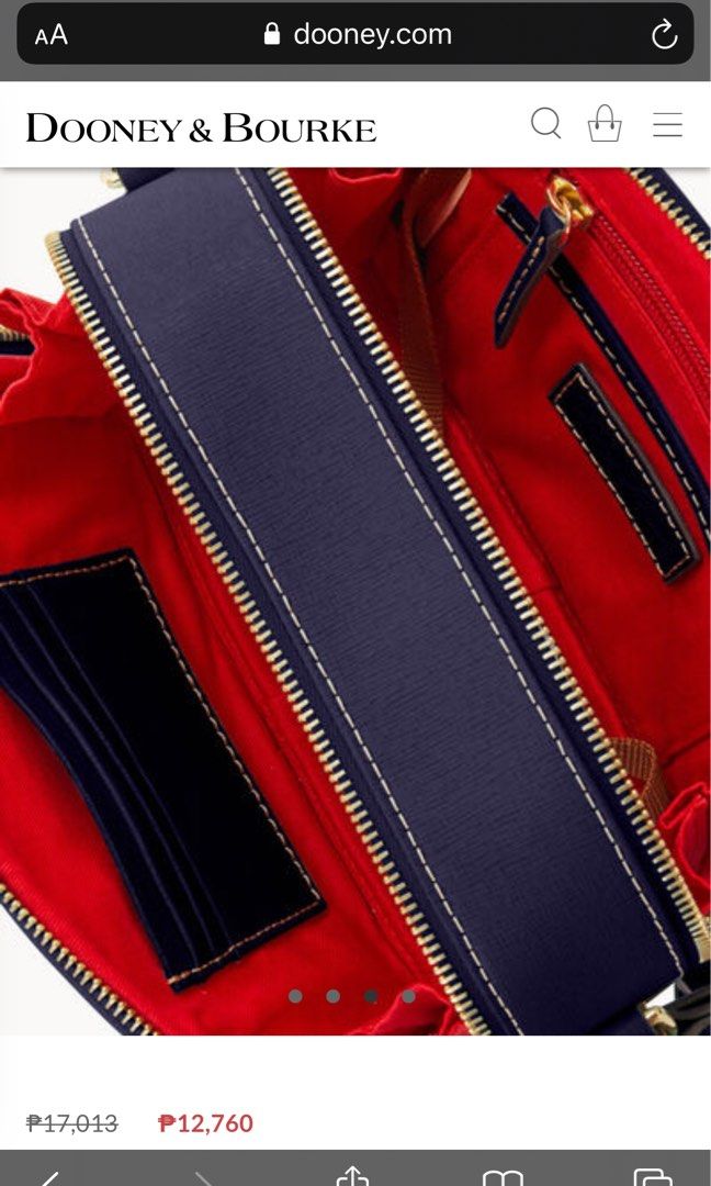 Dooney and Bourke Saffiano Sawyer Crossbody Bag Luxury Bags