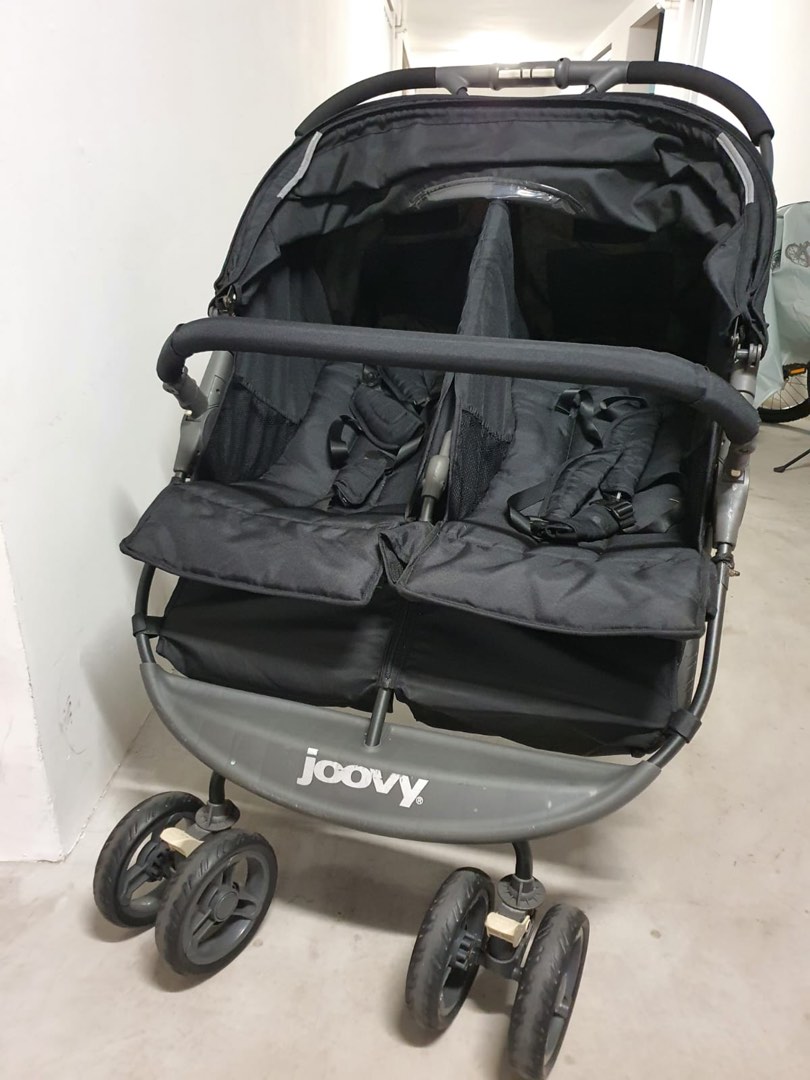 Double Stroller Joovy Black, Babies & Kids, Going Out, Strollers on