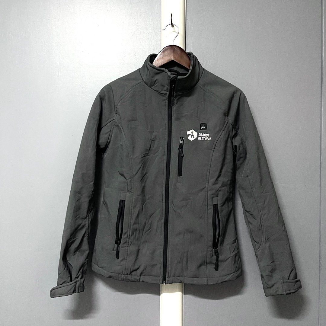 Dragon Heatwear USA Unisex Gray Thermal Waterproof Heated Full Zip Jacket S M SRP around 160 Php9 000 Women s Fashion Coats Jackets and Outerwear on Carousell