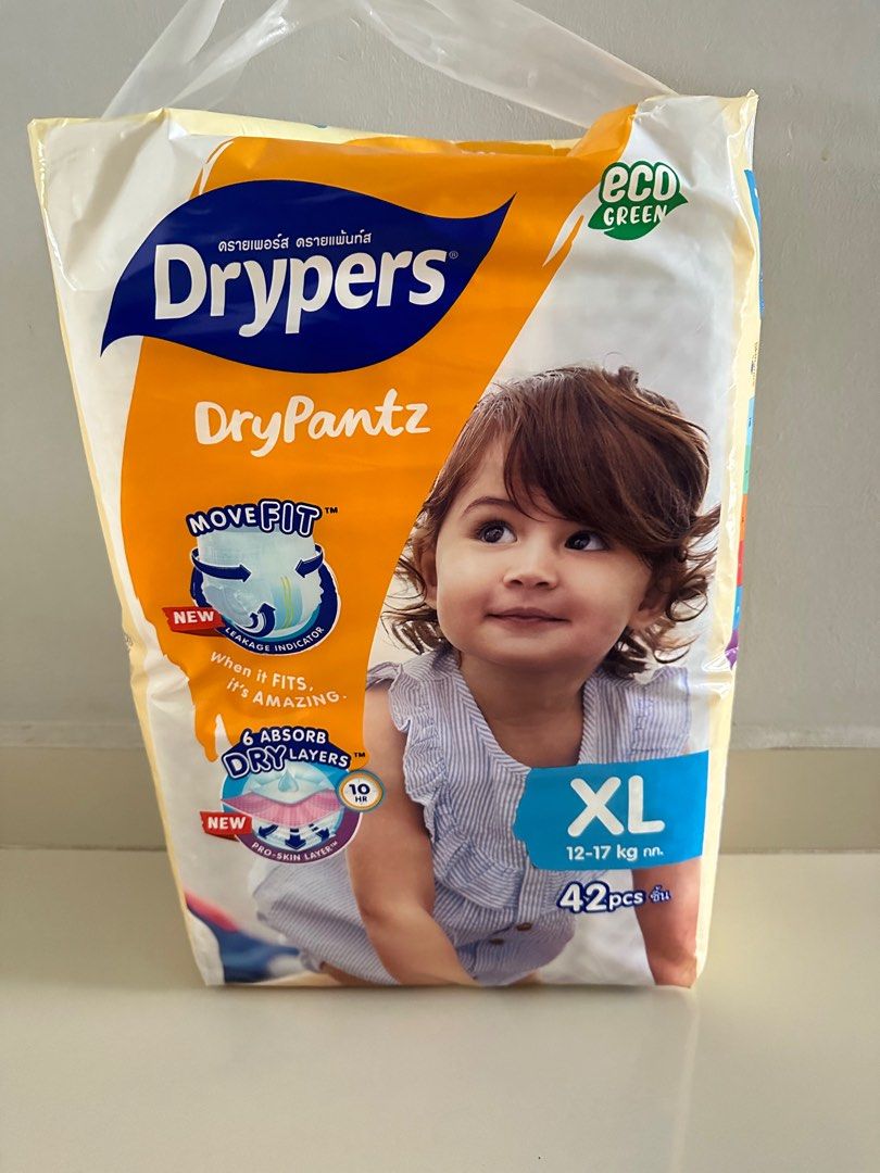 Pampers drypers pants top xl