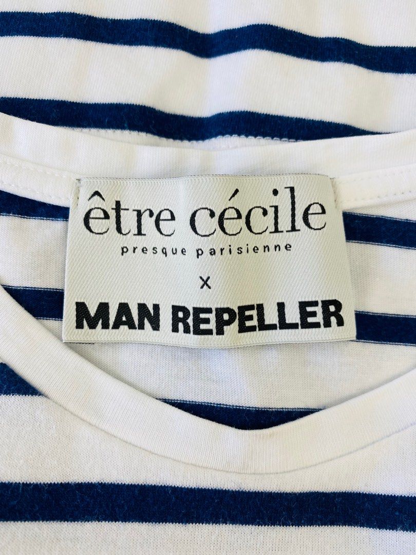 Etre Cecile x Man Repeller Boob Pocket Striped Tee