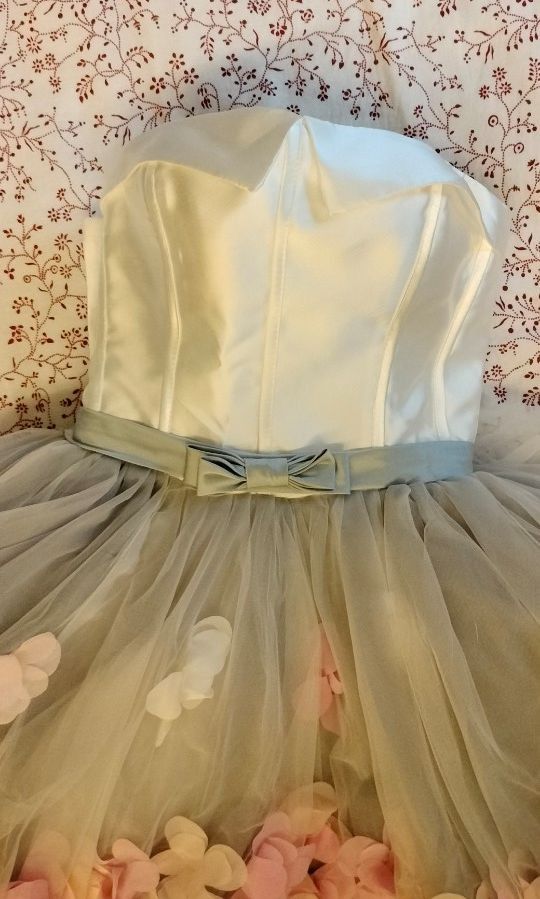 Floral dress long back short front hotsell