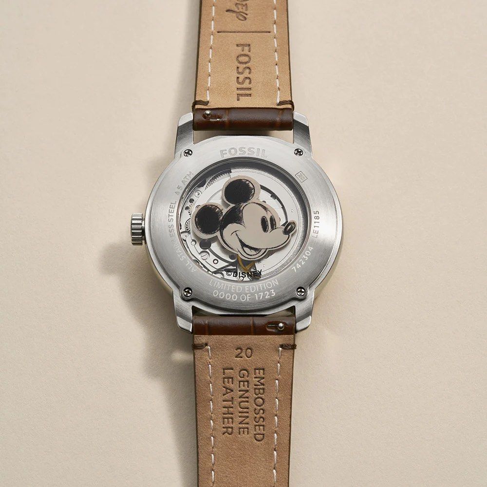 FOSSIL X Disney Sketch Disney Limited Edition Mickey Mouse Watch LE1185 ...
