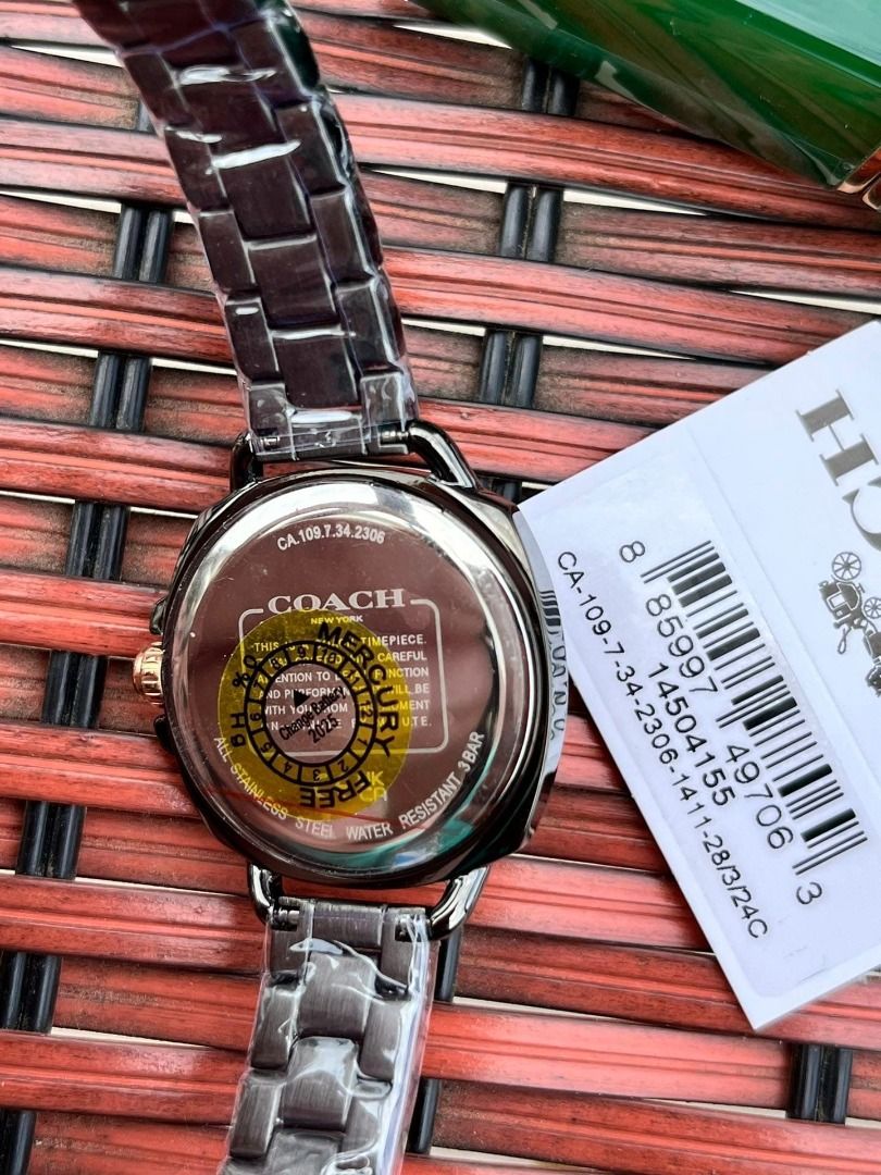 Coach tatum cheap watch pink