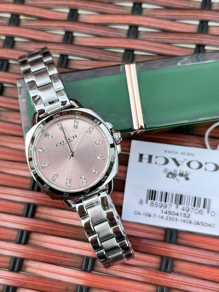 Coach tatum watch pink hot sale
