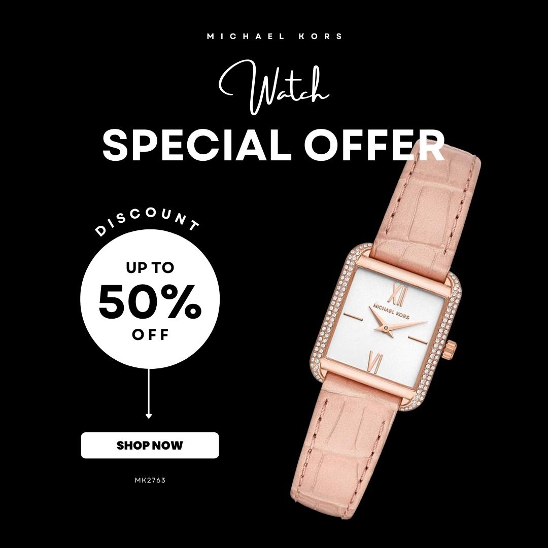 Michael kors discount lake leather watch