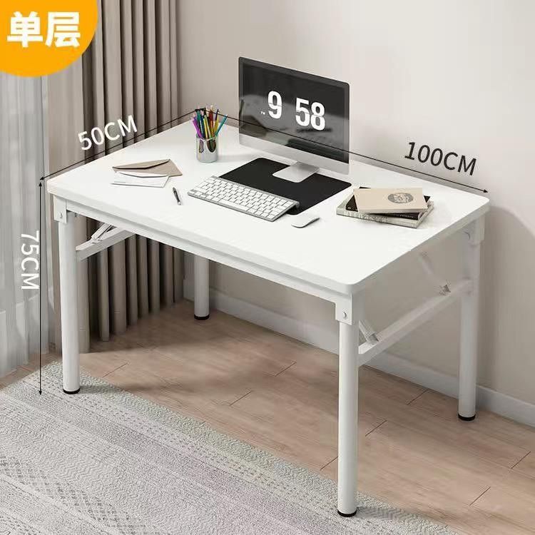 Fully-assembled Folding Desk Home Multifunctional Dining Table Study ...