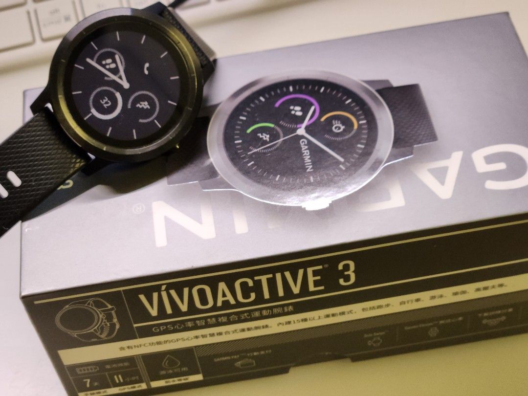 Garmin vivoactive 3 black slate top