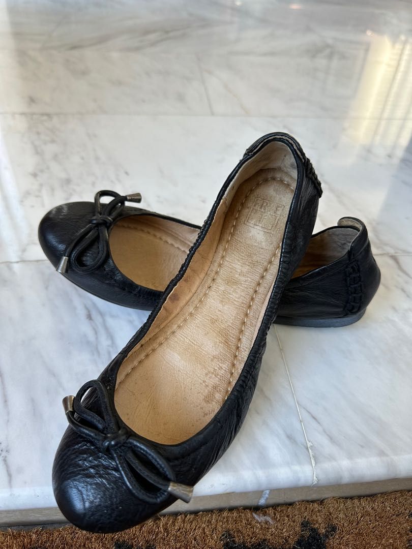 Genuine leather ballet flats online
