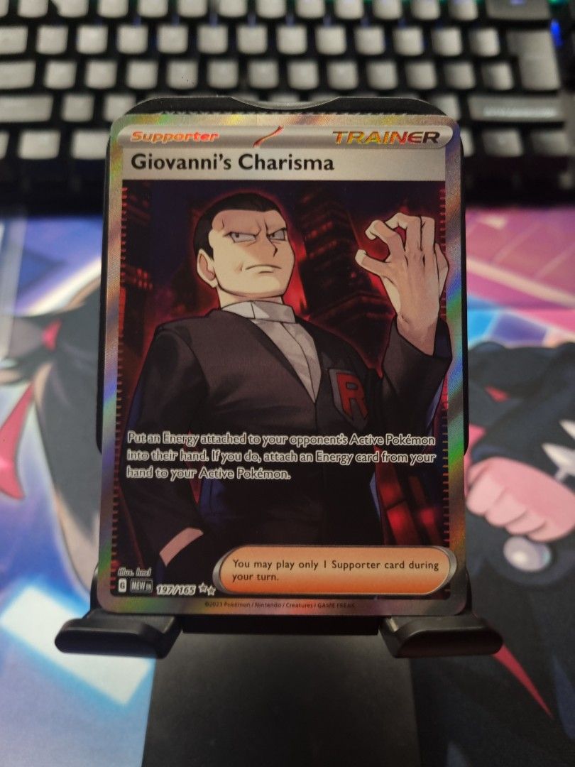 Giovanni Charisma 197/165 (151) Pokemon, Hobbies & Toys, Toys & Games on  Carousell