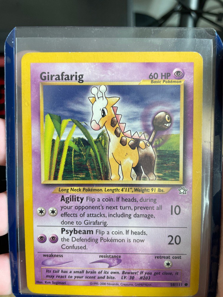 Girafarig - 58/111 - Common 1st Edition, Hobbies & Toys, Toys & Games on Carousell Girafarig - 58/111 - Common 1st Edition, Hobbies & Toys, Toys & Games on Carousell