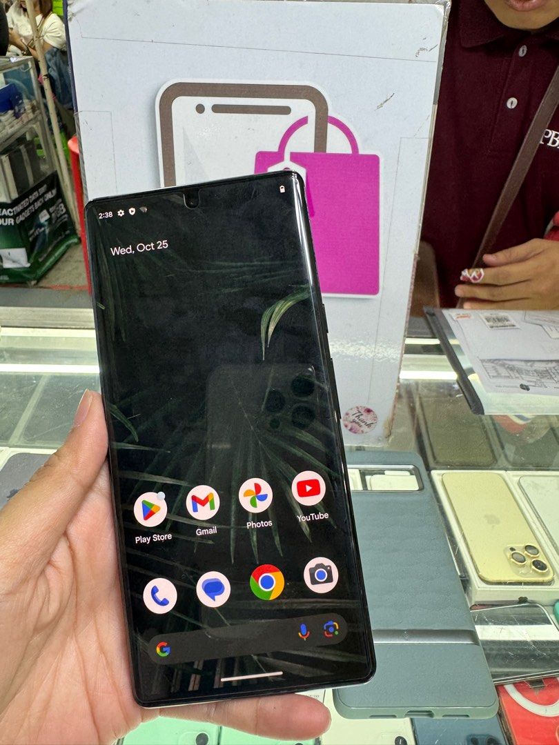 google pixel 6 pro 12/256gb good as new (Category: Google Pixel) located in Cainta. Submitted by vine_gadget_shop (Listing ID 1262050956, Image 2). Description: google pixel 6 pro 12/256gb good as new complete package pick up store greenhills shopping center we accept trade in we accept credit card installment we do cod and door to door we ship nationwide for fast transaction call 09277368323 look for vine.