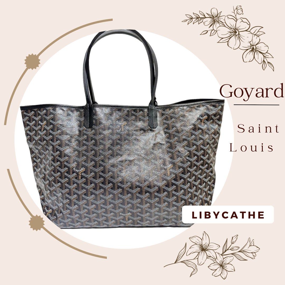 GOYARD ST LOUIS GM BLACK TAN SHOULDER BAG, Luxury, Bags & Wallets on  Carousell