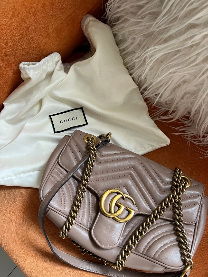 Gucci marmont matelasse nude sale