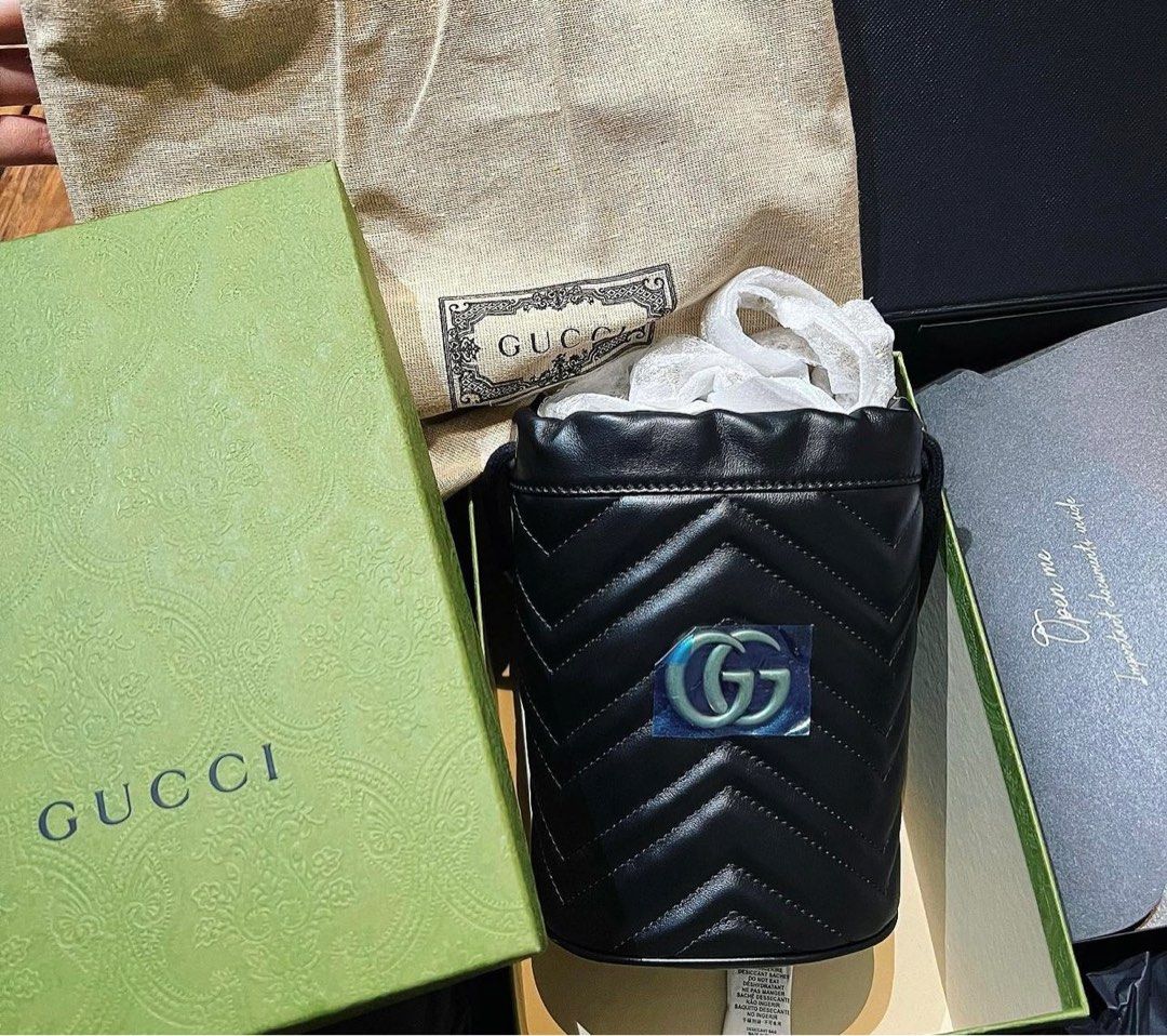 GUCCI MARMONT MINI BUCKET BAG Luxury Bags Wallets on Carousell