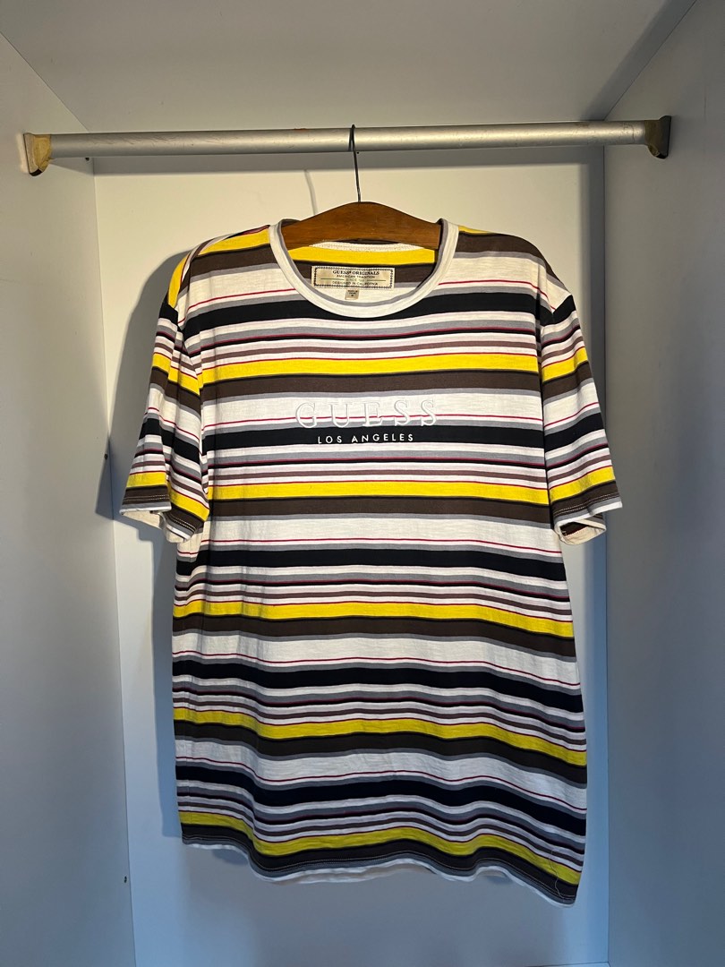 GUESS STRIPES TEE FOR SALE Men s Fashion Tops Sets Tshirts