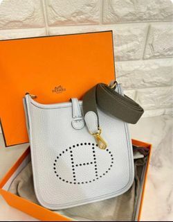 Hermes Picotin Lock 18 Bag J7 Bleu Lin Clemence SHW