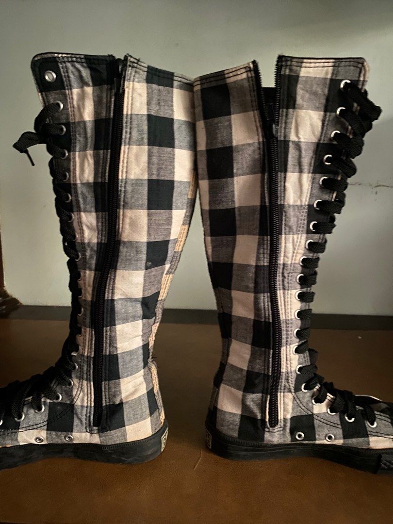 HIGH TOP KNEE HIGH BOOTS SNEAKER Women s Fashion Footwear
