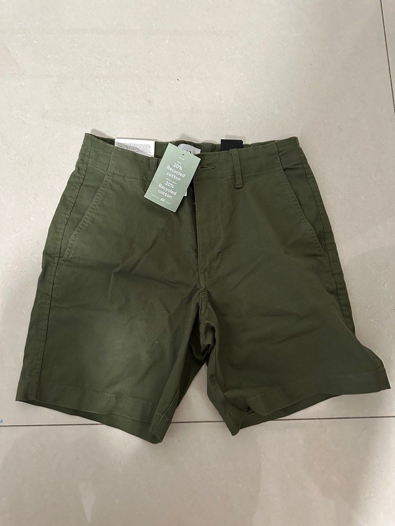 H M regular fit chino shorts Men s Fashion Bottoms Shorts on