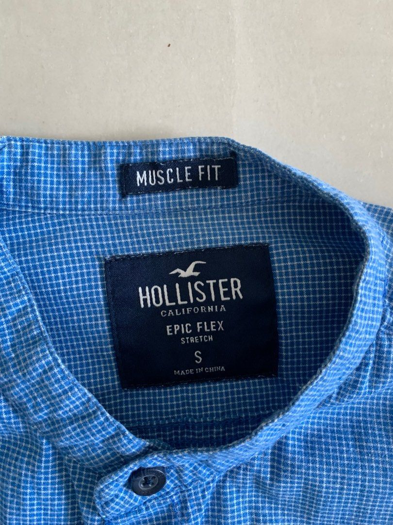 Hollister muscle fit shirt online