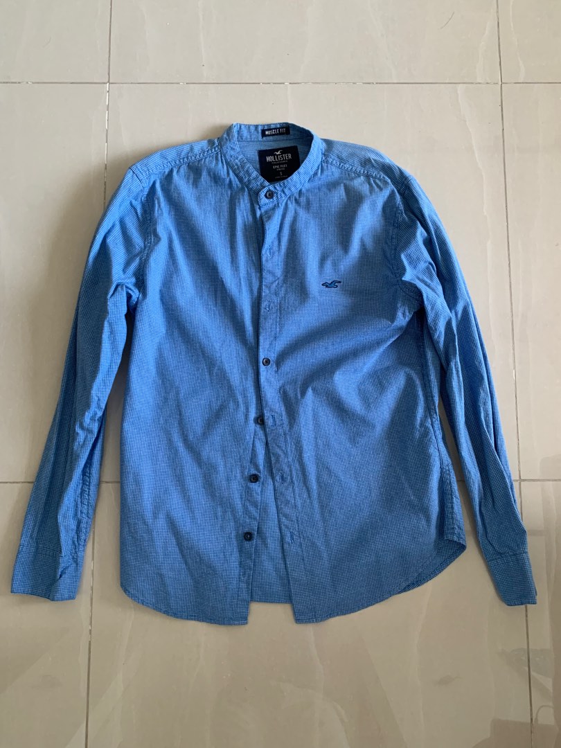 Hollister MuscleFit Shirt, Men's Fashion, Tops & Sets, Formal Shirts on Carousell
