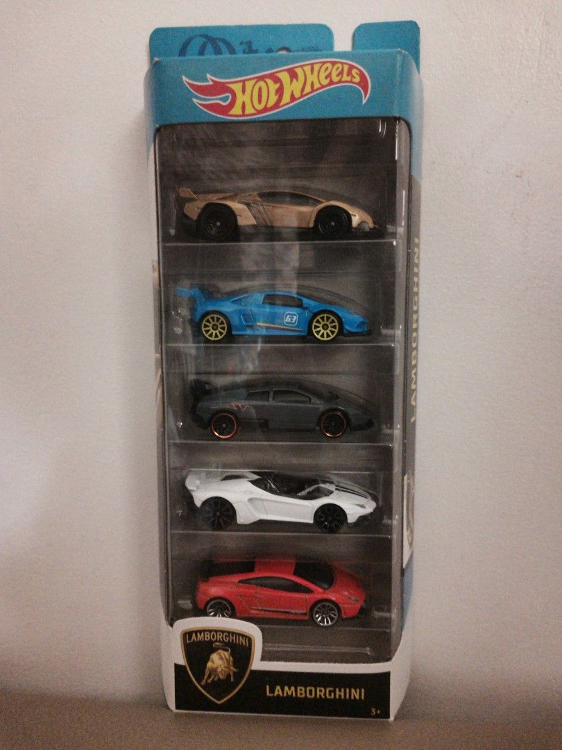 Hot Wheels Lamborghini 5 Pack Hobbies Toys Toys Games on