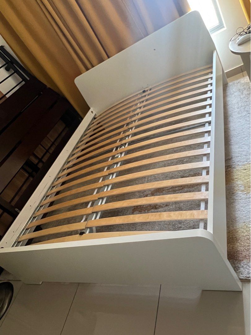 Ikea Askvoll Queen Bed Frame, Furniture & Home Living, Furniture, Bed