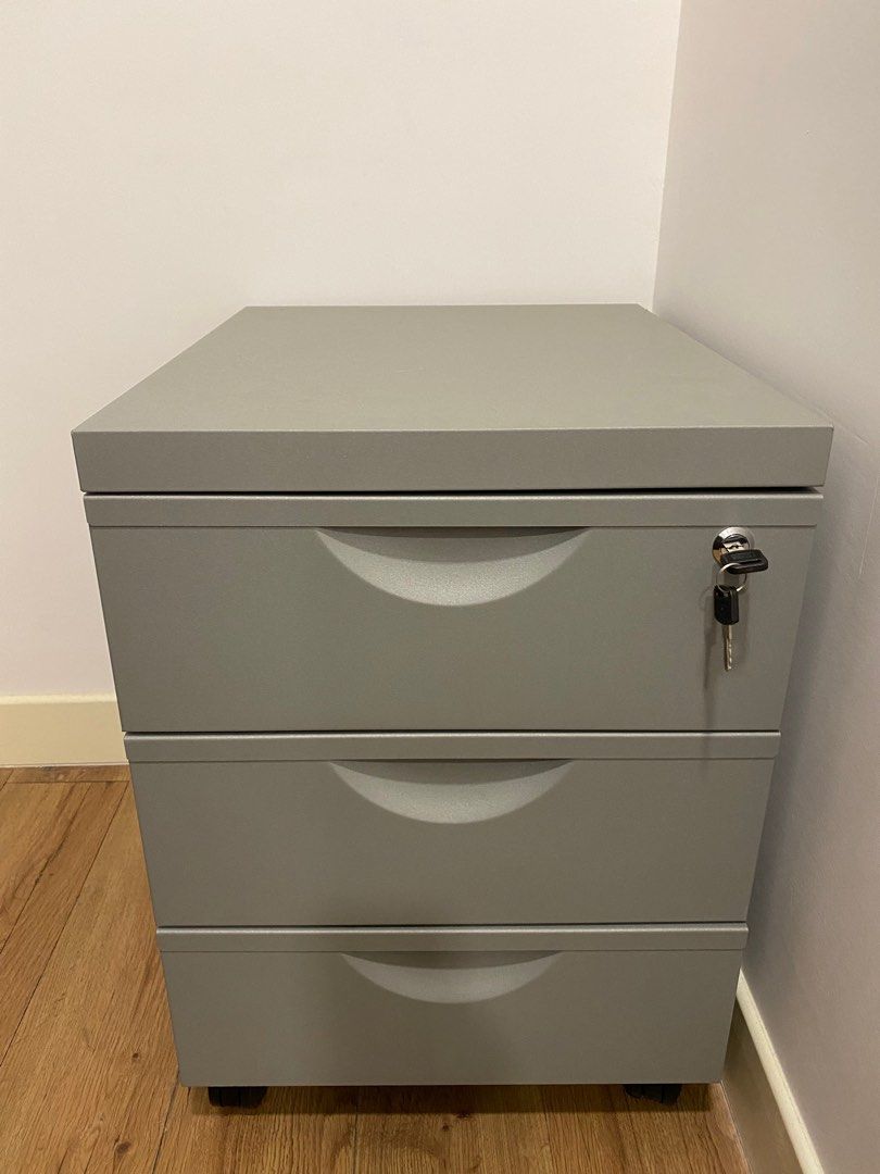 Ikea Drawers with lock, Furniture & Home Living, Furniture, Shelves, & Racks on Carousell