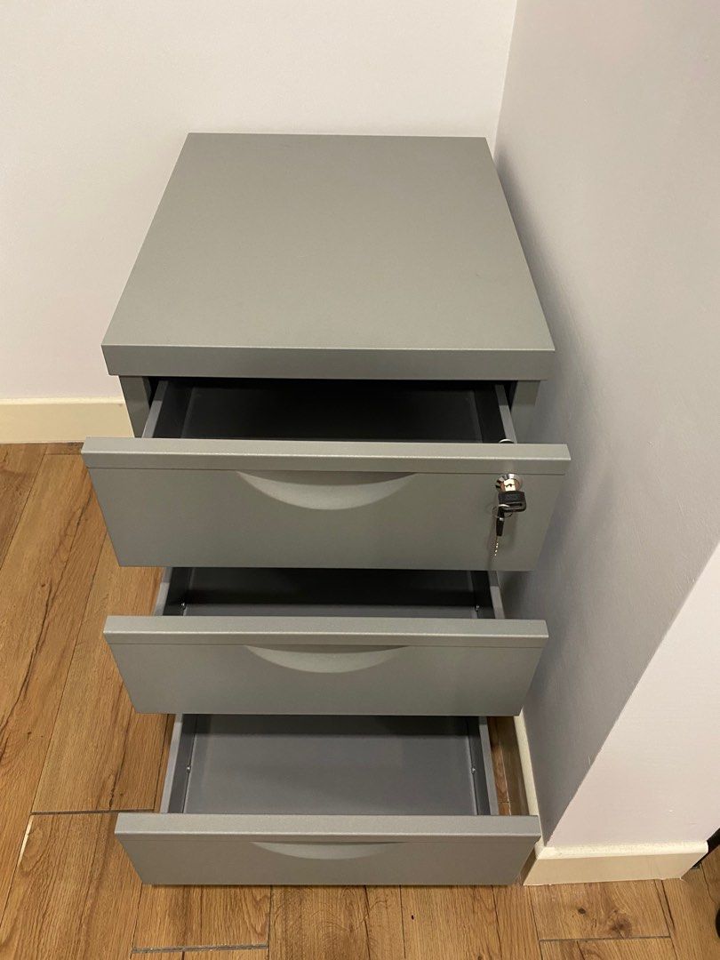 Ikea Drawers with lock, Furniture & Home Living, Furniture, Shelves, & Racks on Carousell