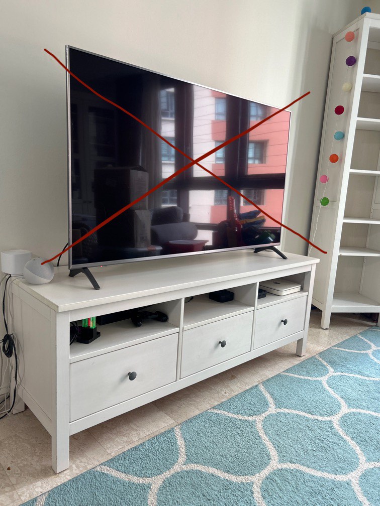 Hemnes tv unit deals white