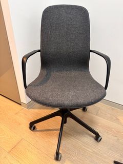 JÄRVFJÄLLET Office chair with armrests, Grann white - IKEA