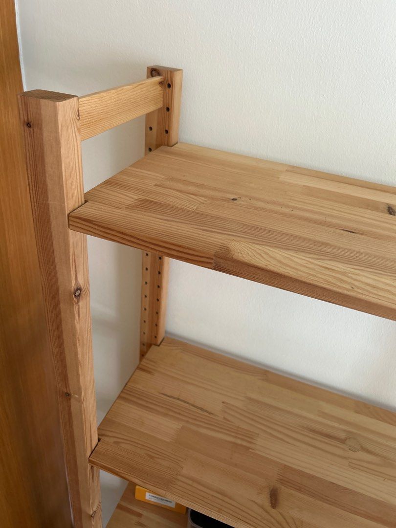 Ikea wooden shelf, Furniture & Home Living, Furniture, Shelves