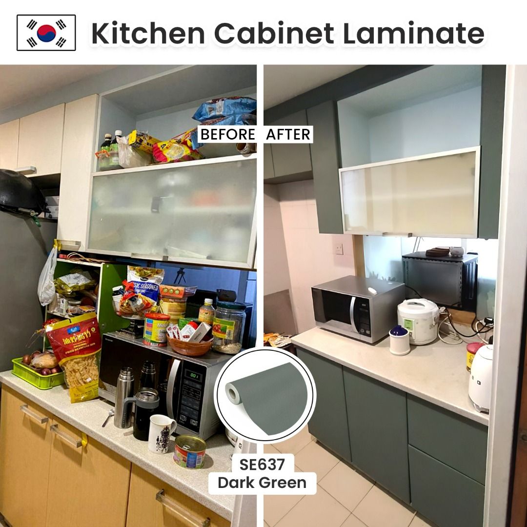 INFEEL Kitchen Laminate Sticker Install / DIY Kitchen Wrapping